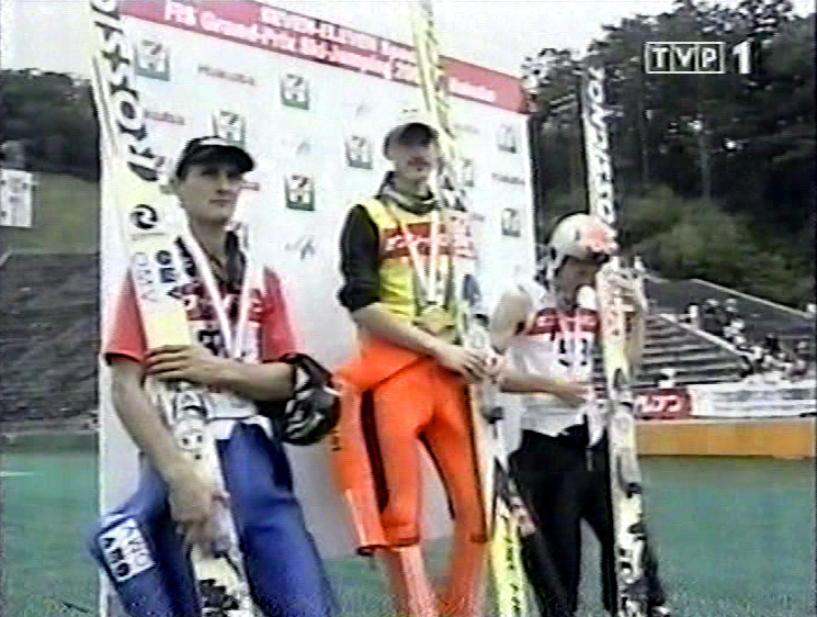 Martin Hoellwarth, Adam Małysz i Daniel Forfang (TVP)